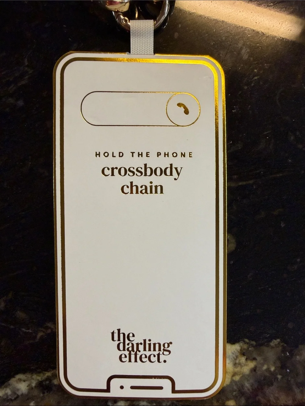 Crossbody Phone Chain Clear NWT